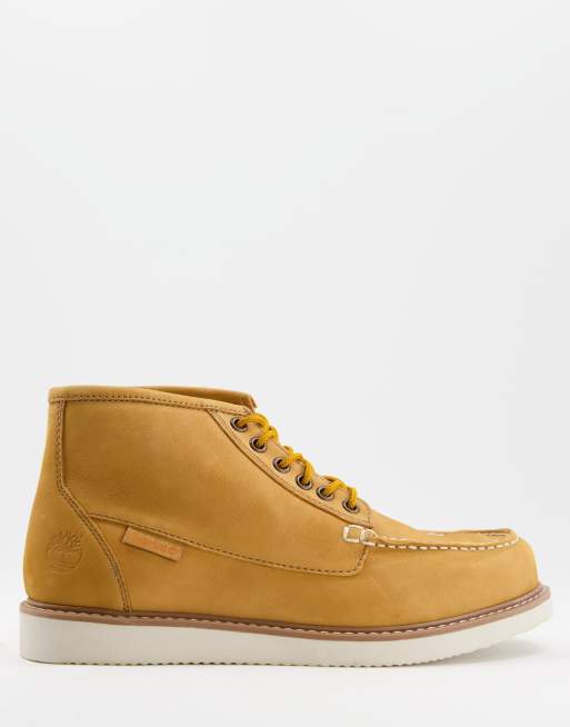 Timberland – Newmarket II – Jasnobrązowe buty chukka z przeszyciem