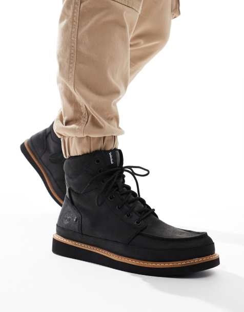 Timberland Newmarket mid lace up boot in black - view 1