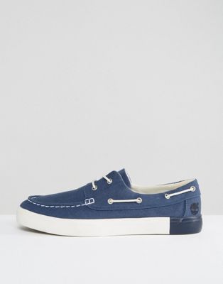 timberland canvas boat shoes