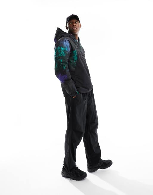 Timberland NL sky aurora print rain jacket in black