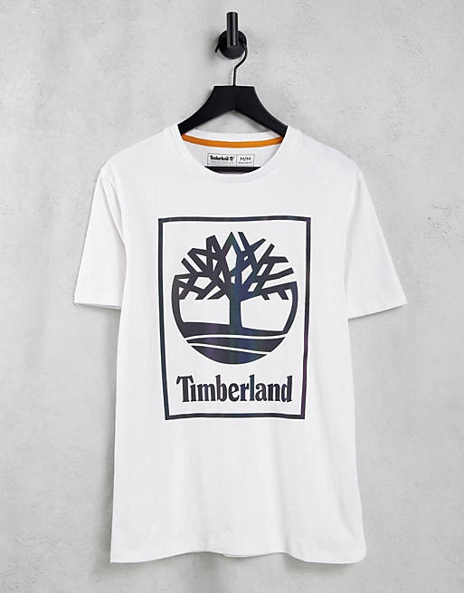  Timberland NL Sky Graphic t-shirt in white 