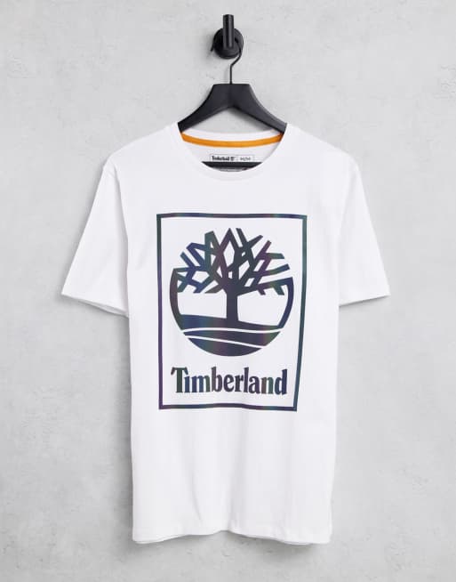 Timberland - NL Sky - T-shirt à imprimé graphique - Blanc