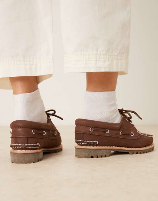 Timberland - Noeen - Chaussures bateau à 3 œillets avec imprimé léopard façon poulain, 4 de 4