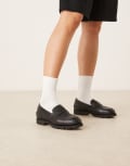 [Timberland] Timberland Noreen penny loafers in black leather 37 Black