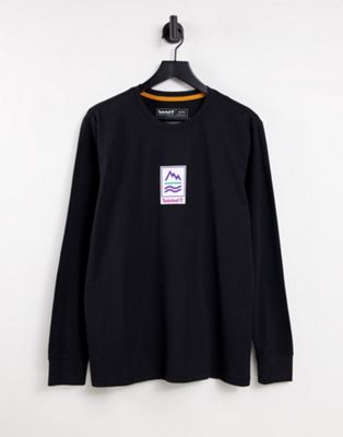 Timberland Outdoor Archive long sleeve t-shirt in black