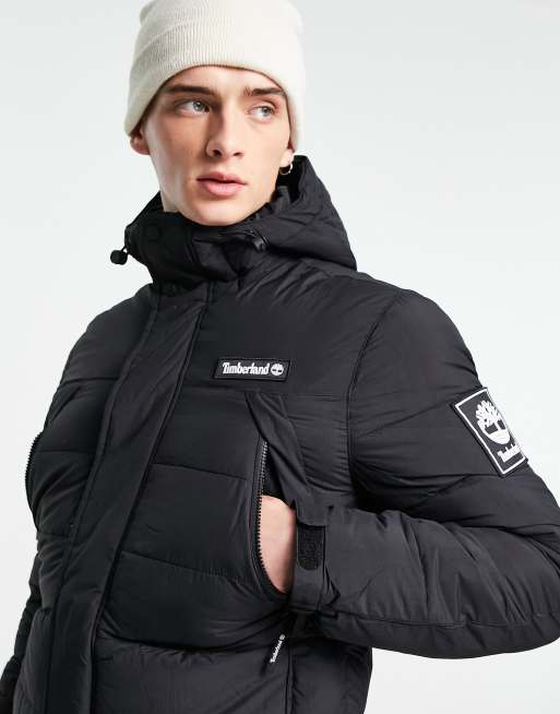 Black timberland sale puffer jacket