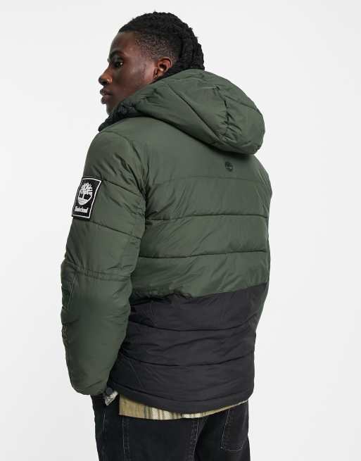 Timberland green store puffer jacket