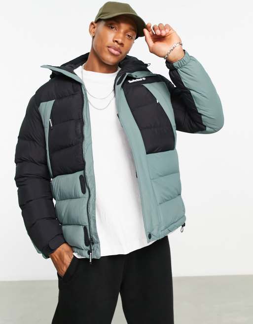 Timberland Outdoor Archive puffer jacket in green | ASOS