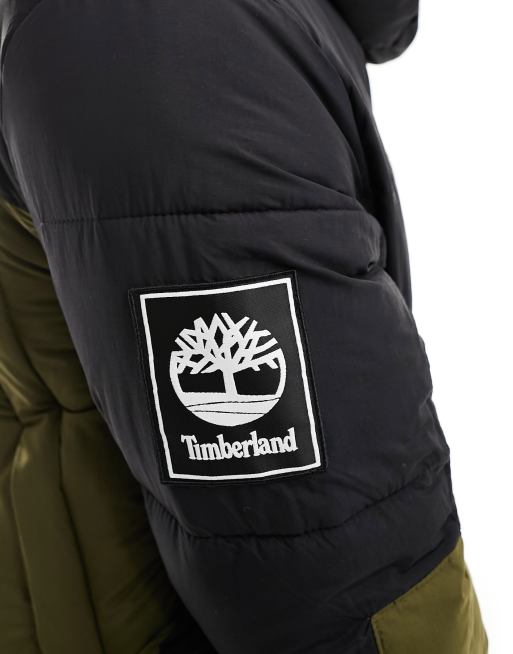Timberland – Outdoor Archive – Svart/grön pufferjacka, 3 av 4