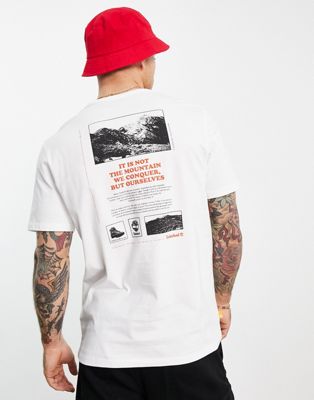 Timberland Outdoor Heritage back print t-shirt in white