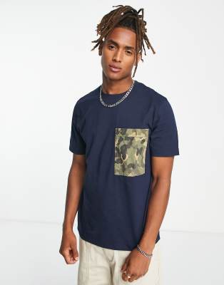 Timberland Black Cotton Men's T-Shirt