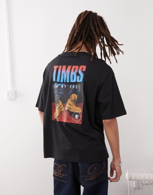 Timberland - Oversized T-shirt met 'Timbs'- en 6
