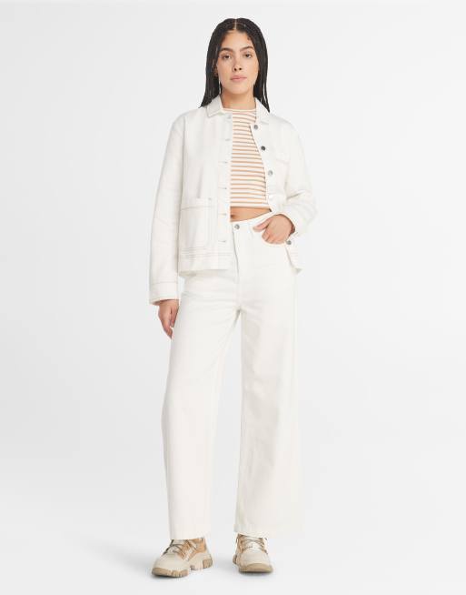 Timberland - Pantalon style charpentier - Blanc vintage