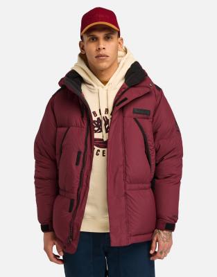 Timberland - Parka imbottito resistente e idrorepellente color porto
