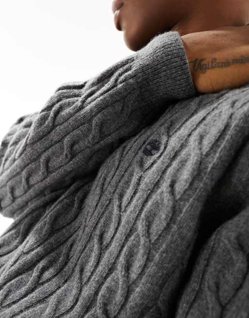 Timberland cable knit discount sweater