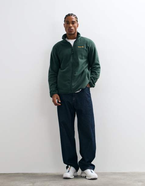 Timberland polar fleece met volledige rits in sycamore - view 1