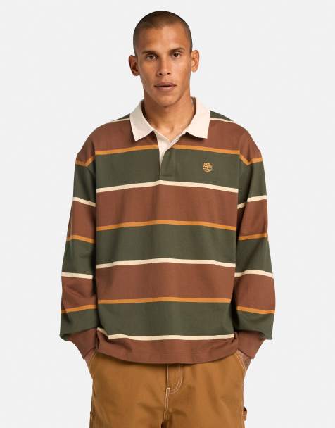 Timberland - Polo stile rugby color pigna - view 1