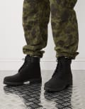 [Timberland] Timberland Premium 6 inch boots in black nubuck 41 BLACK