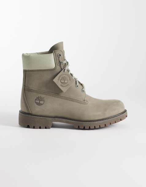 Timberland Premium 6 inch lace up waterproof boots in gray - view 1