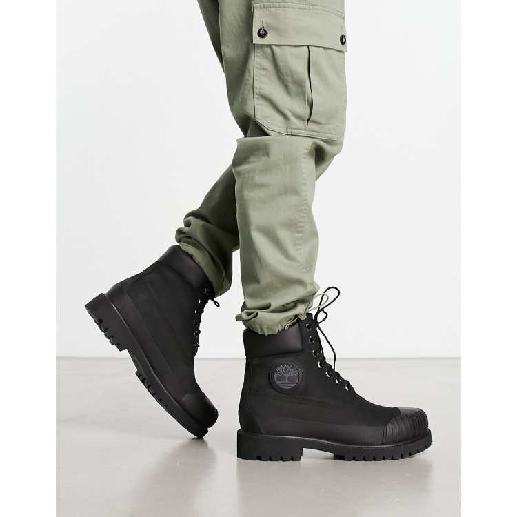 carpeta Penetración mudo Timberland Premium 6-inch rubber toe waterproof boots in black | ASOS