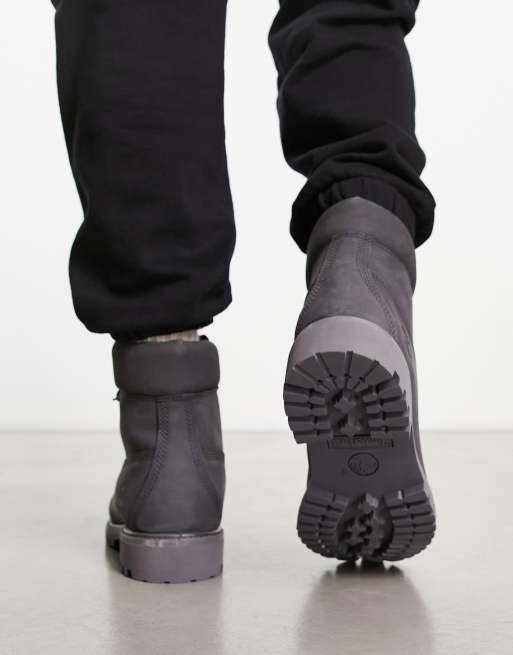 Dark grey store nubuck timberlands