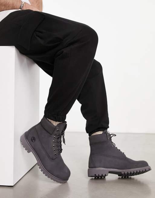 Dark grey on sale nubuck timberlands