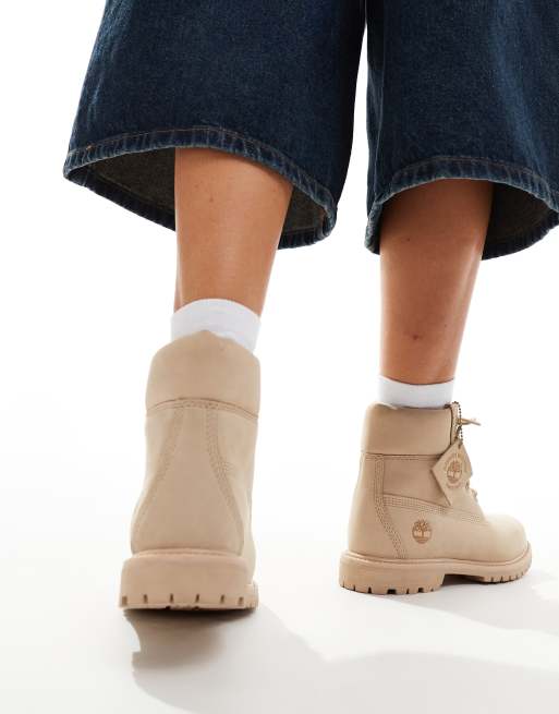 Timberland – Premium – Beiga boots i nubuckläder, 6 tum, 2 av 4