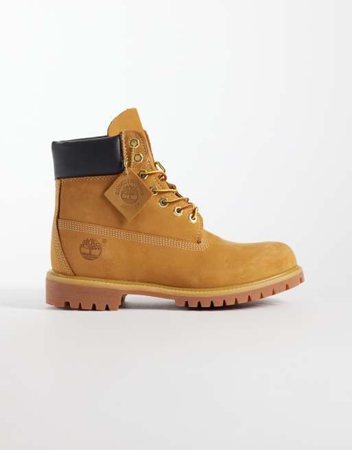 Timberland – Premium – Beige 6 tum höga boots i nubuckläder, 4 av 7
