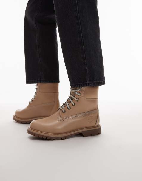 Timberland – Premium – Beige boots på 6 tum i läder - view 1