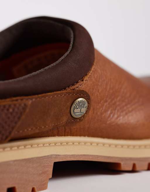 Timberland – Premium – Bruna skor i läder med öppen häl, 2 av 4