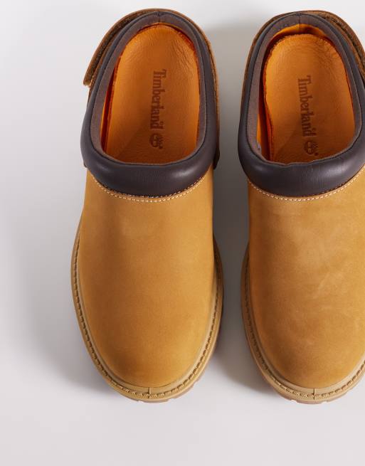 Timberland – Premium – Ljusbruna skor i nubuckläder med öppen häl, 3 av 4