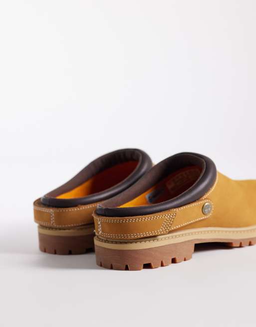 Timberland – Premium – Ljusbruna skor i nubuckläder med öppen häl, 4 av 4
