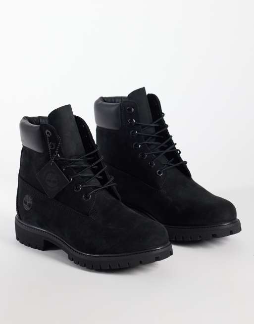 Timberland – Premium – Svarta boots på 6 tum i nubuckläder, 2 av 4