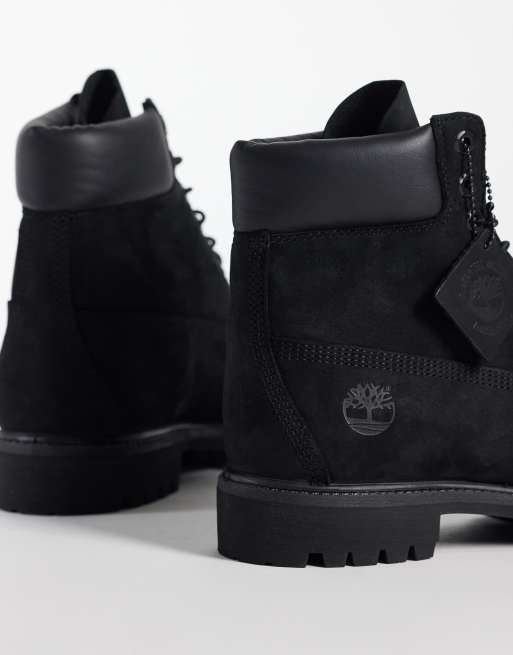 Timberland – Premium – Svarta boots på 6 tum i nubuckläder, 3 av 4