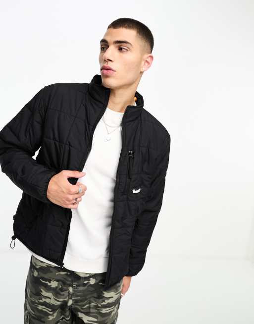 Timberland quilted insulated jacket in black | ASOS