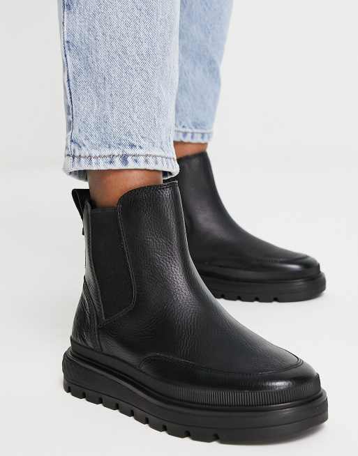 Timberland Ray Chelsea boots in black grain ASOS