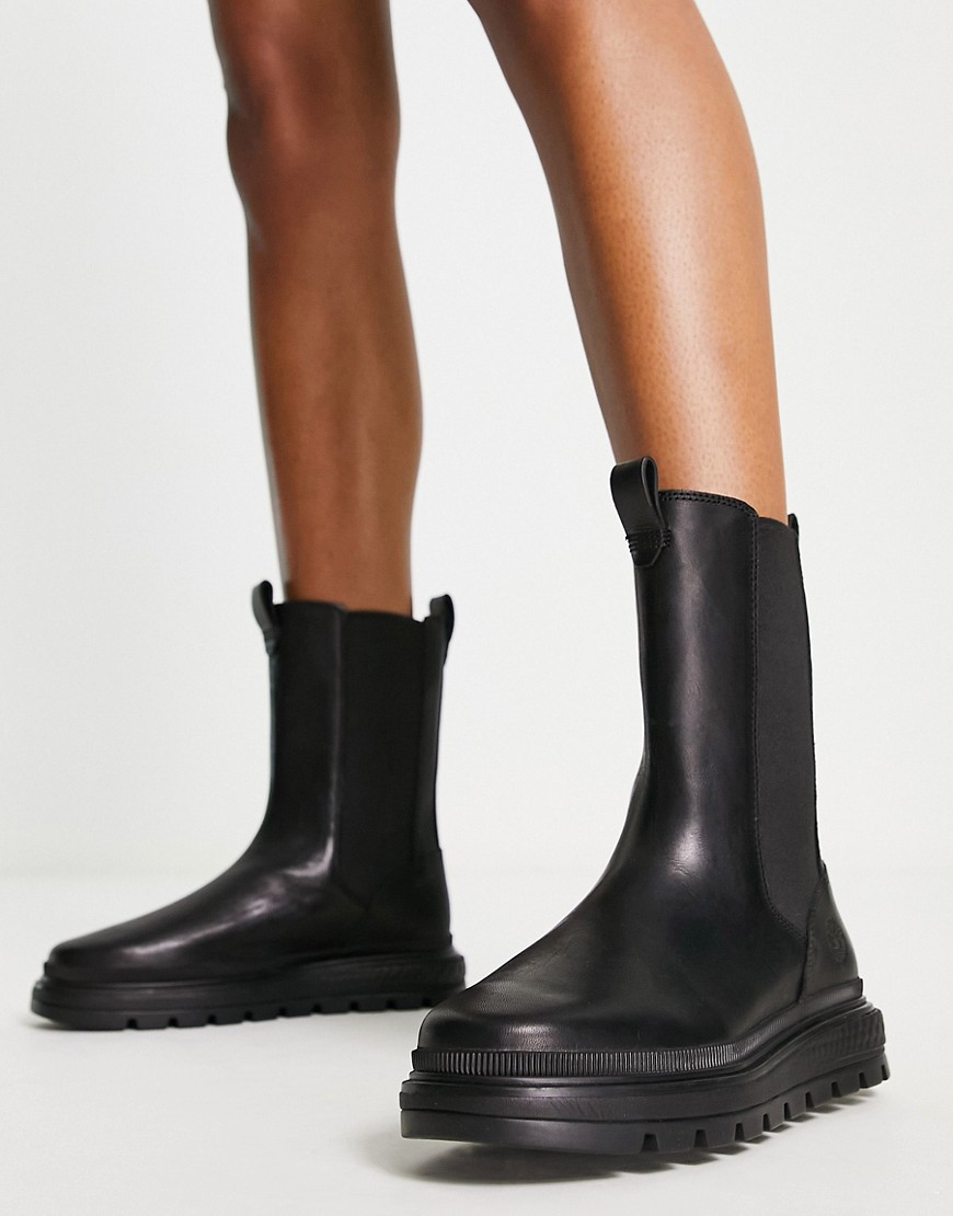 Timberland Ray City Combat chelsea boots in black