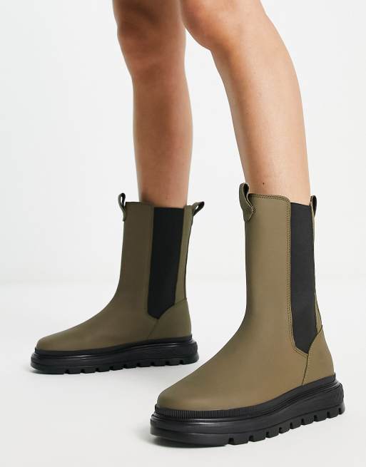 Timberland – Ray City Combat – Chelsea-Stiefel in Khaki | ASOS