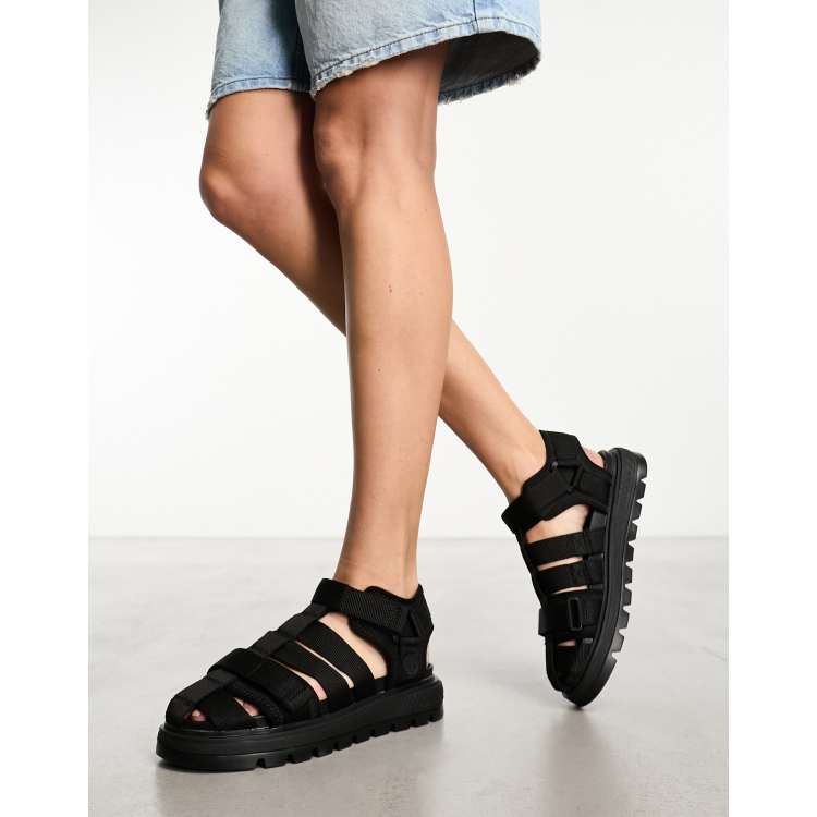 Timberland ray city sandals in black ASOS