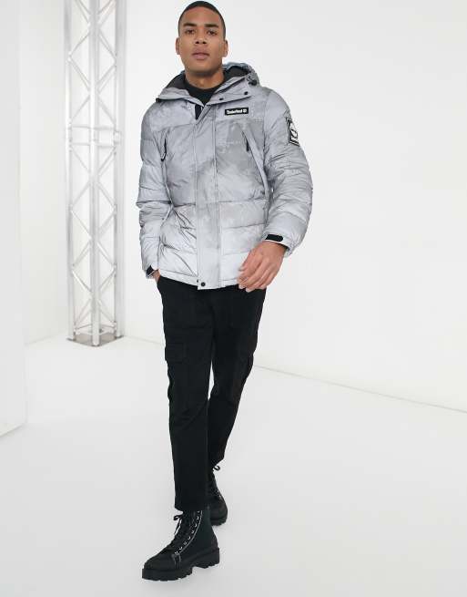 Grey on sale timberland jacket