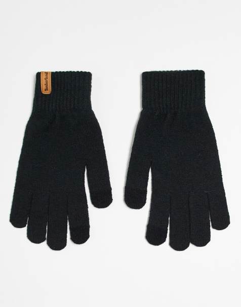 Timberland Rib knit glove in black - view 1
