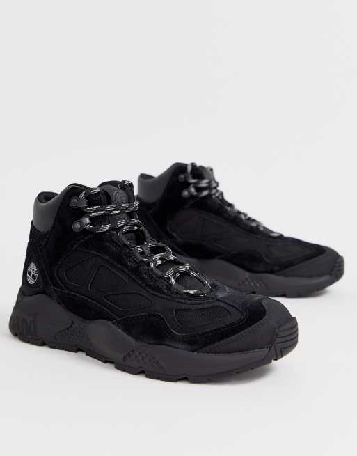 timberland ripgorge mid boots in black
