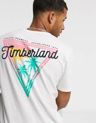 timberland white t shirt