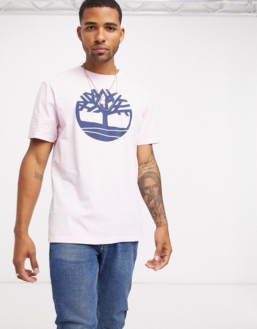 Timberland River Tree t-shirt in light pink