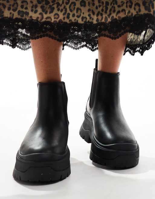 Timberland – Roxie Lane – Chelsea-Stiefel aus Leder in Schwarz mit dicker Sohle, 2 von 4