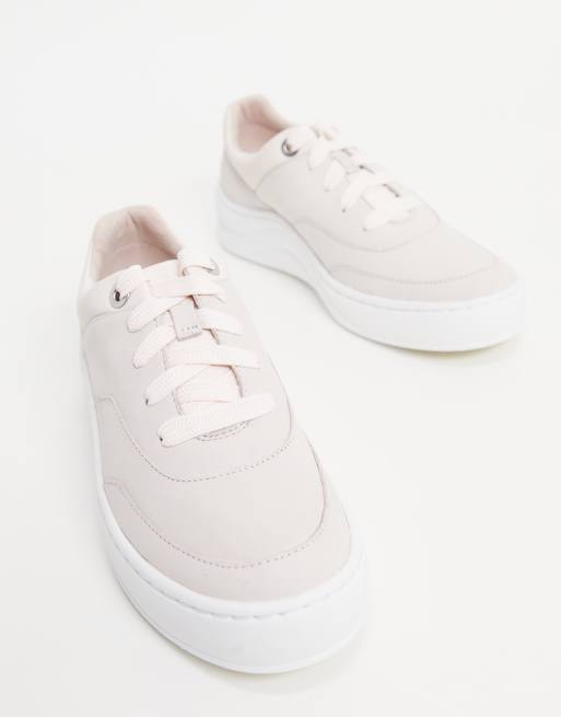 Timberland Ruby Ann flatform sneakers in mauve