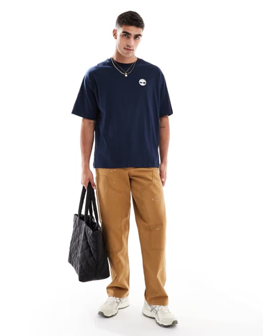 Timberland rugged backprint t-shirt in dark blue exclusive to ASOS, 4 of 4