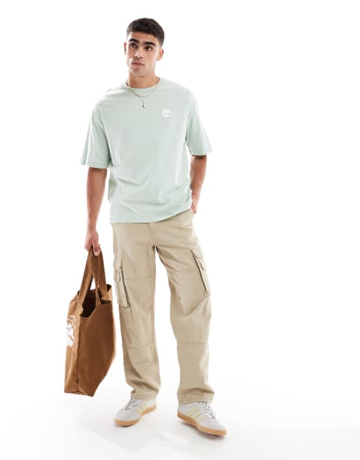 Timberland rugged backprint t-shirt in green - Exclusive to ASOS, 2 of 4