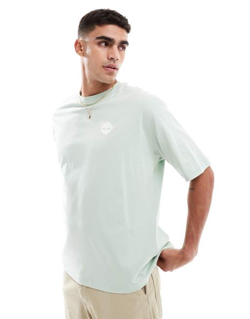 Timberland rugged backprint t-shirt in green - Exclusive to ASOS, 3 of 4