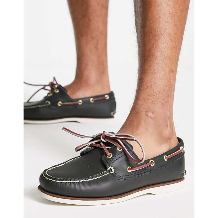 Timberland Scarpe da barca classiche color blu navy